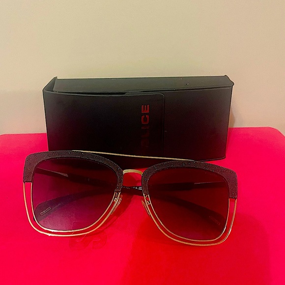POLICE 🕶️ Police Sparkle Black Glitter Square
Sunglasses 54mm. Made in Italy - Picture 5 of 8